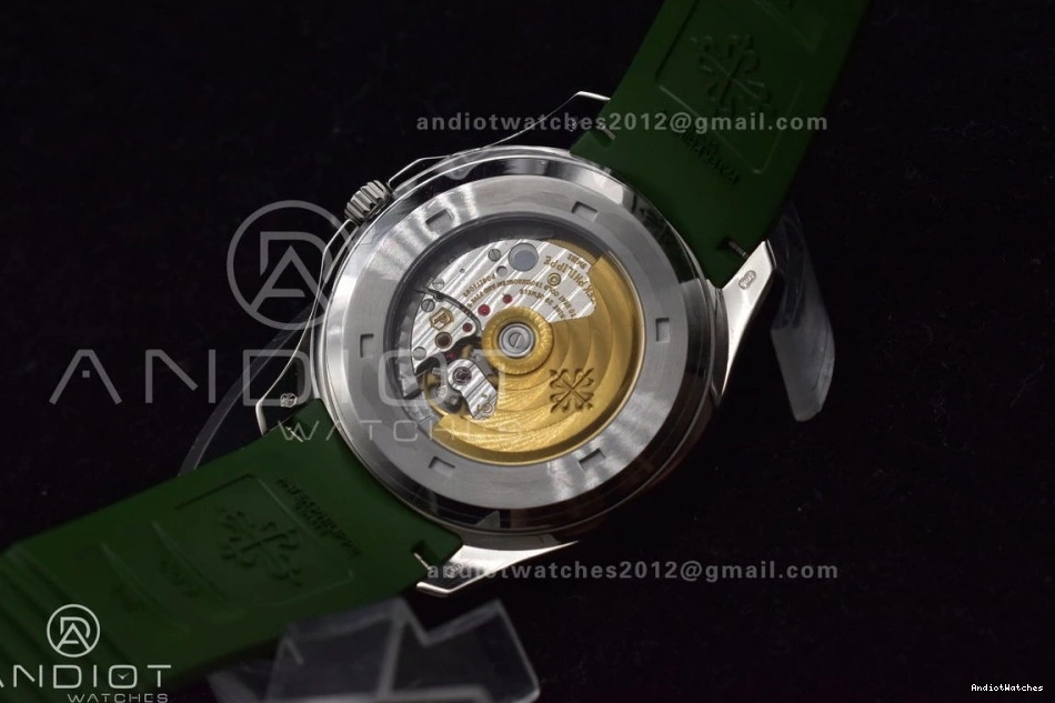ZF Strap Dial 5168G 324CS Green Aquanaut Rubber 1:1 42mm On Best Edition Green 514 NewStyle SS 1026